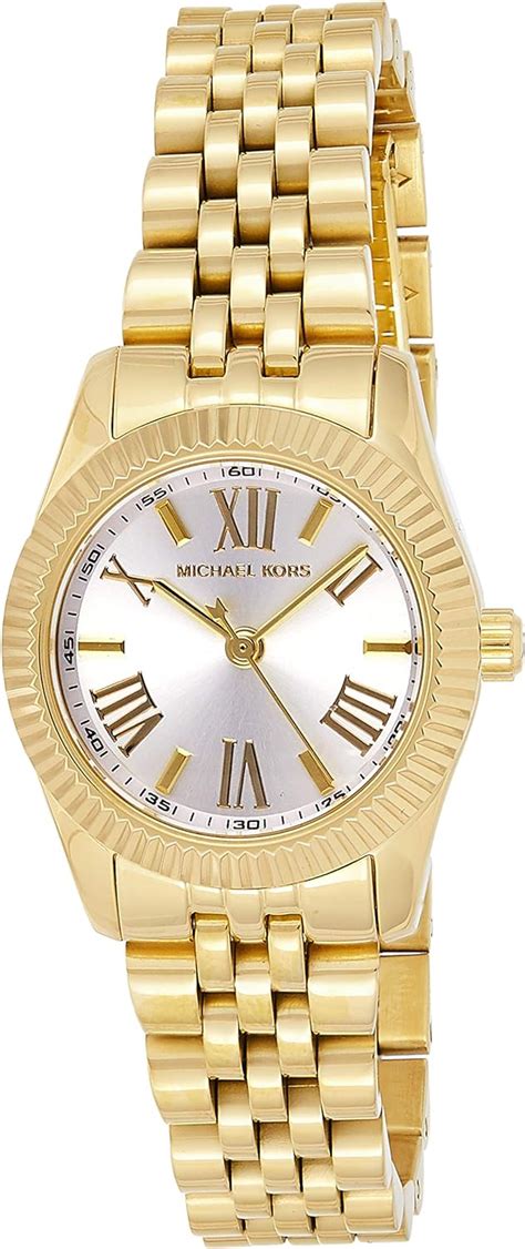 Michael Kors Damen Analog Quarz Uhr mit Edelstahl Armband 